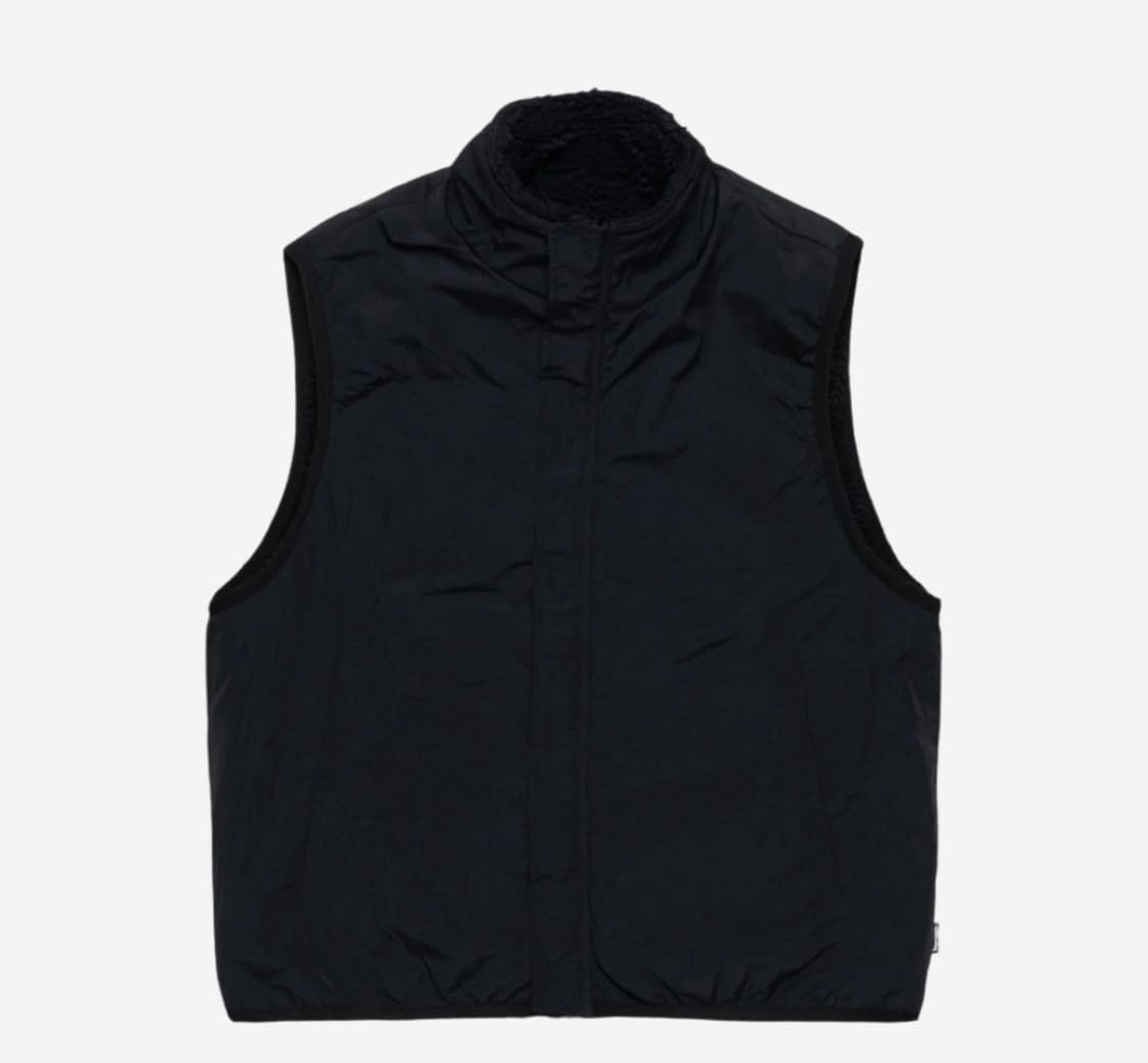 스투시 쉐르파 리버시블 베스트 블랙 상품이미지2