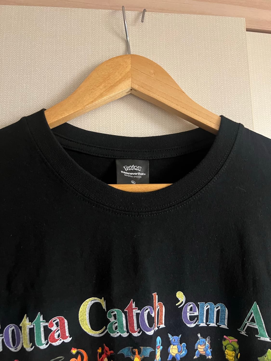 디스이즈네버댓 x 포켓몬 151 티셔츠 블랙 상품이미지3