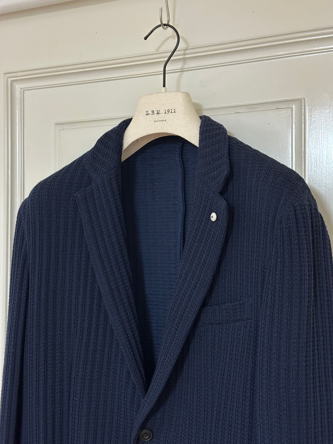 [새제품] 🇮🇹루비암 이태리메이드 니트자켓 네이비 54L 상품이미지2