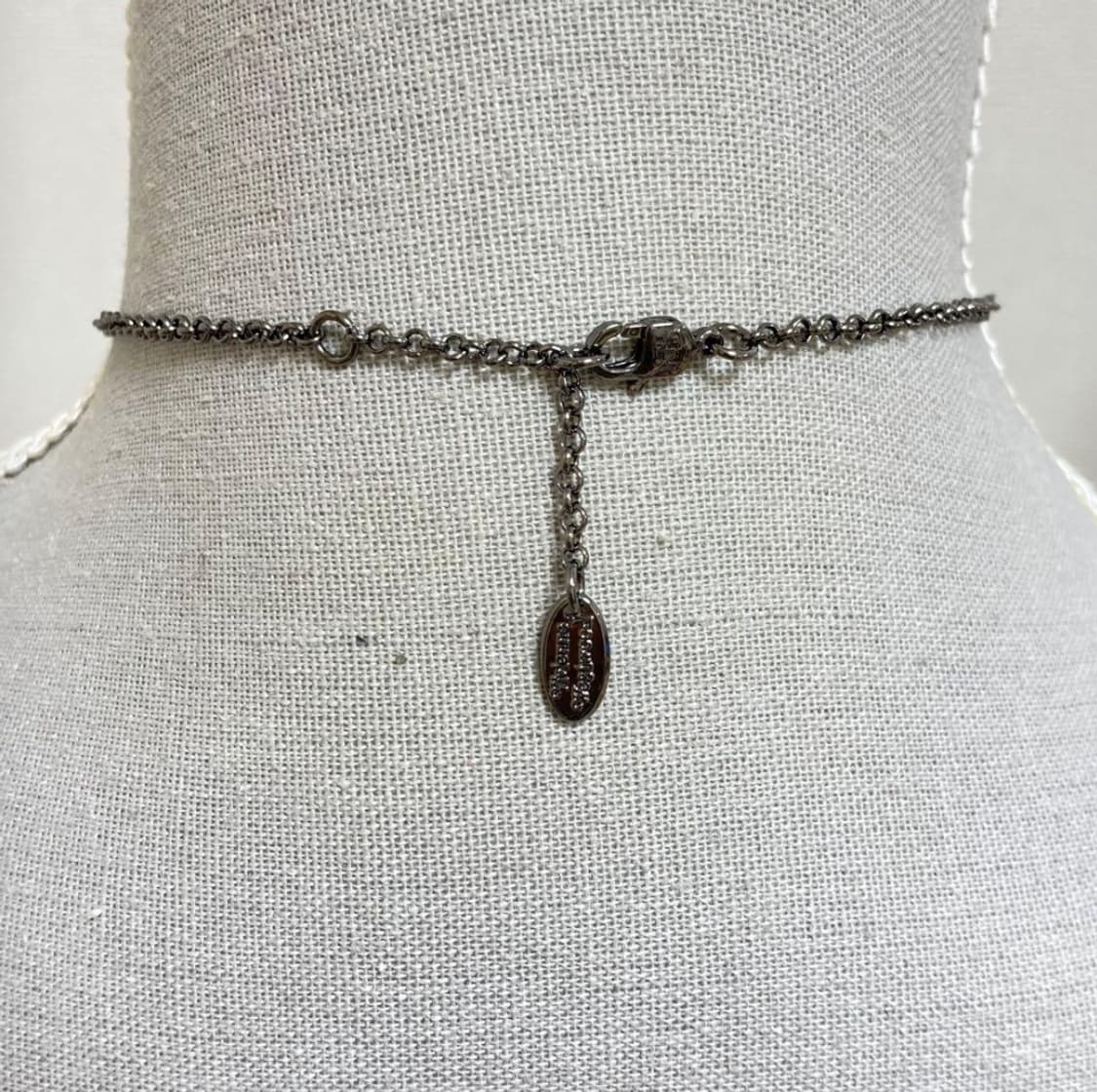 비비안웨스트우드 크리스탈 그레이실버 orb 팬던트 목걸이 상품이미지7