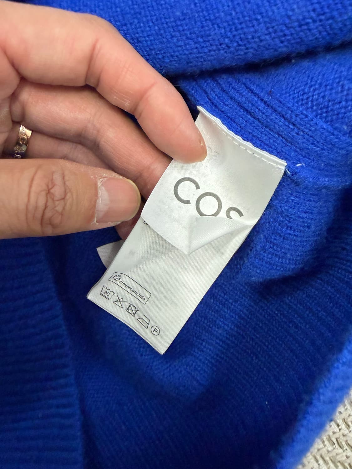 정품) COS 코스 여성 오버핏 캐시미어100 니트 스웨터 XS 상품이미지7