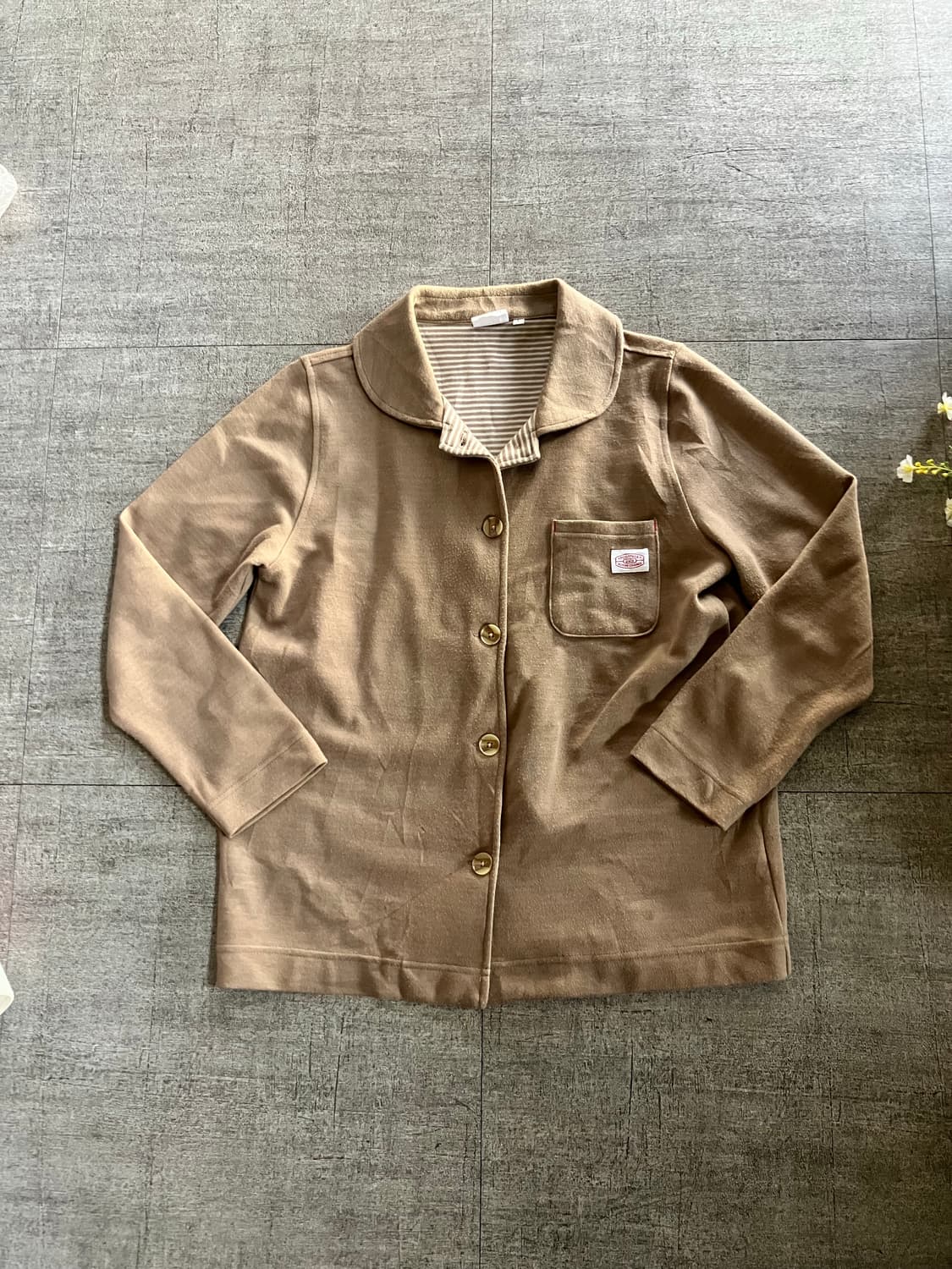 일본빈티지 Nanoka 올드스쿨아메카지 혁오풍 원포켓 스트라이프자켓 상품이미지1