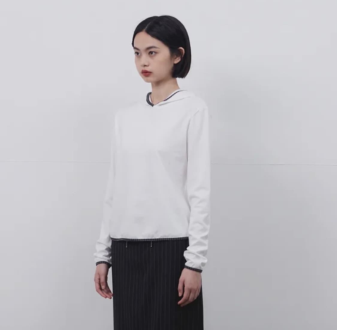 오헤시오 Long hooded T-shirt 상품이미지2