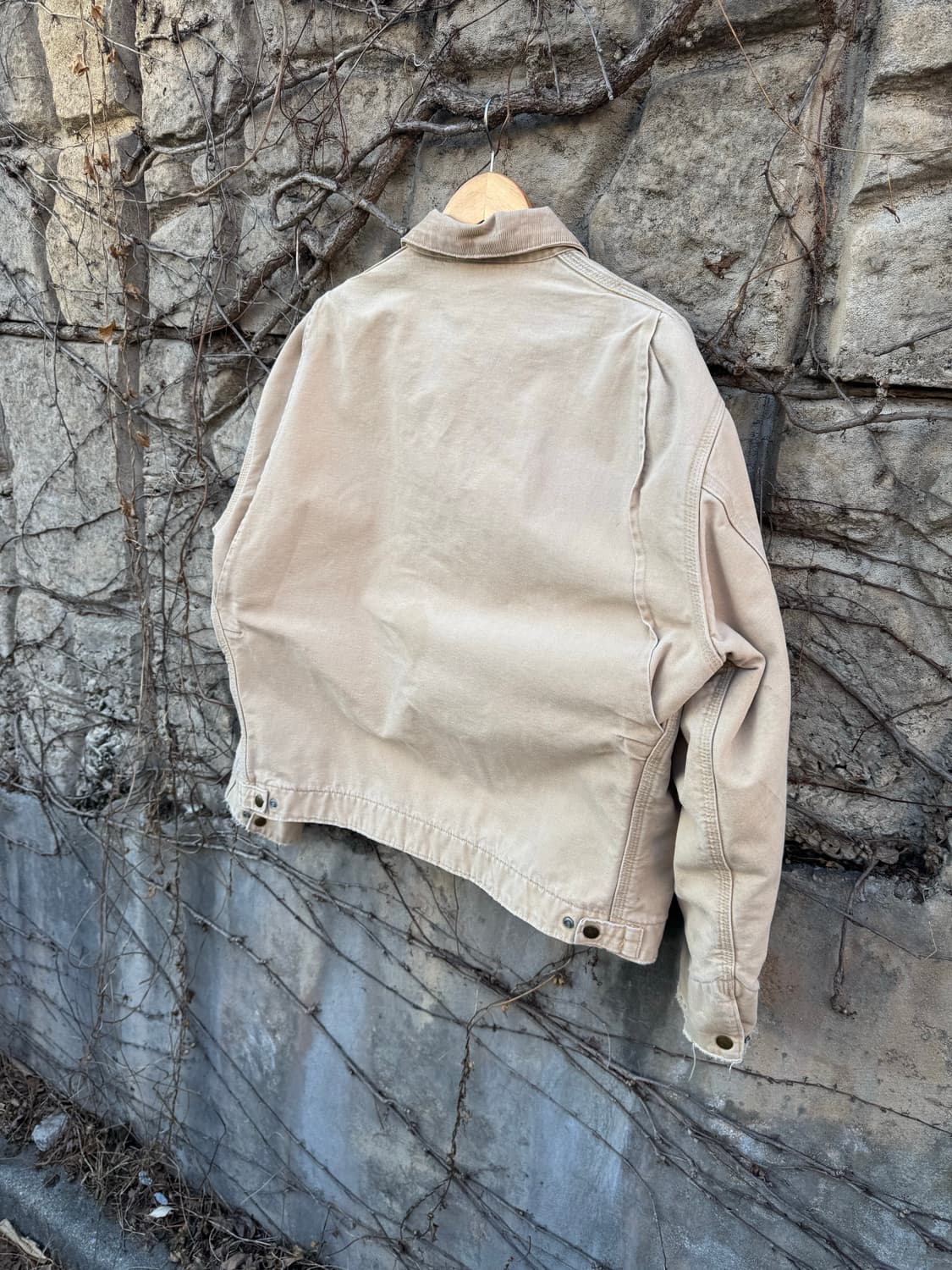 90s 칼하트 빈티지 j43 wet 하드페이딩 디트로이트 워크 자켓 상품이미지4