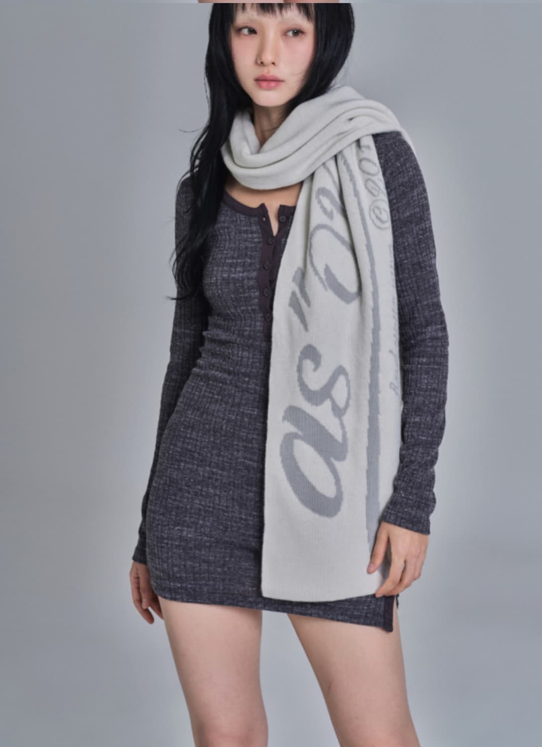 애즈온 크루 리버시블 캐시미어 머플러 상품이미지2