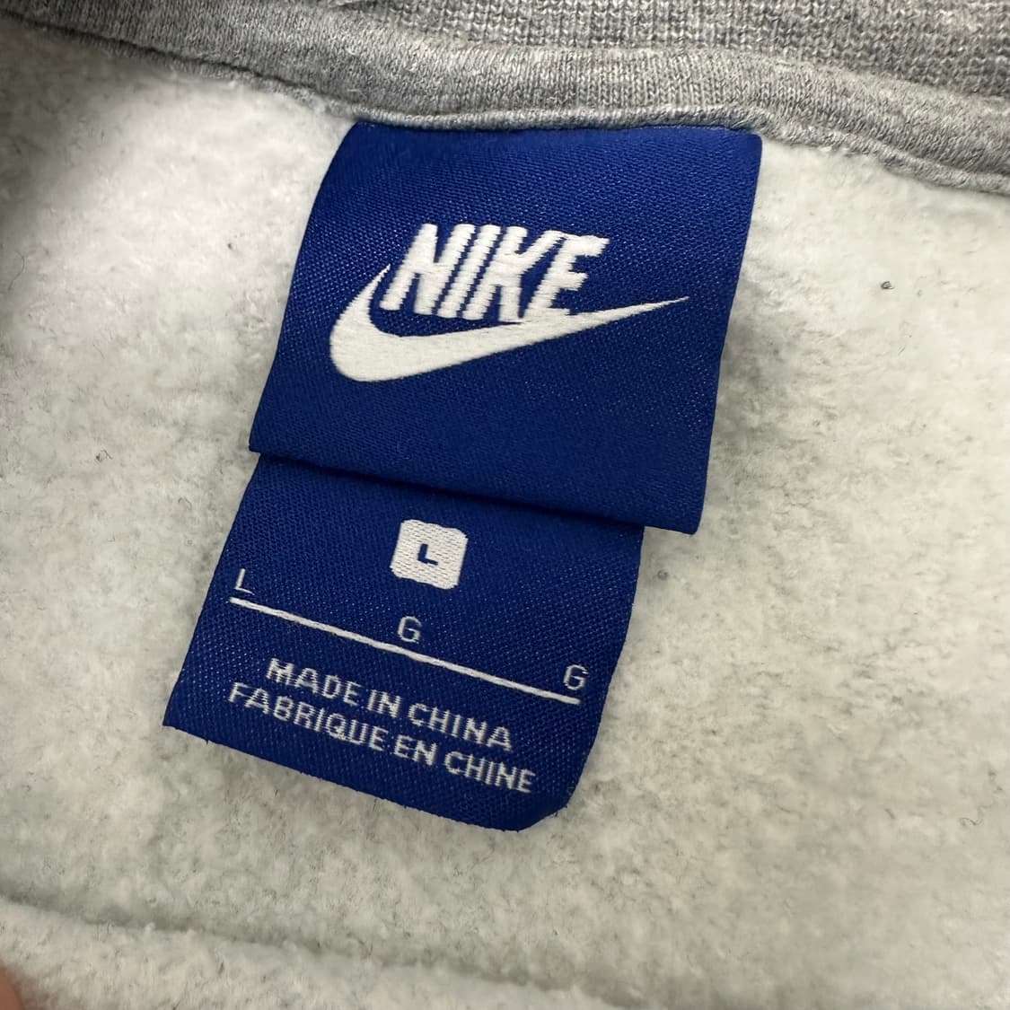 NIKE 나이키 기모 맨투맨 그레이 L 상품이미지4