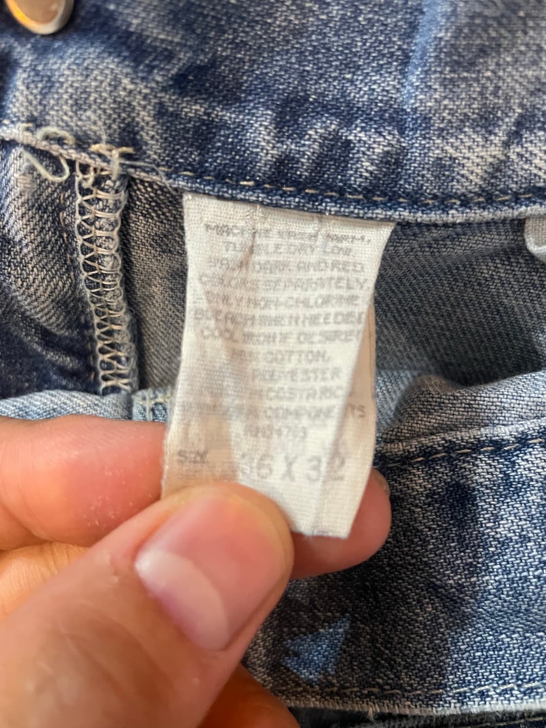 90~00s 빈티지 Lee Dungarees 카펜터 데님 36x32 상품이미지9