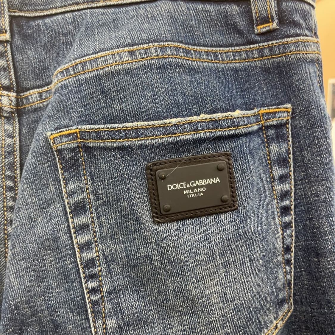 돌체앤가바나 모던시크 캐주얼 힙패치 스키니 데님팬츠 30인치 C09725 상품이미지5