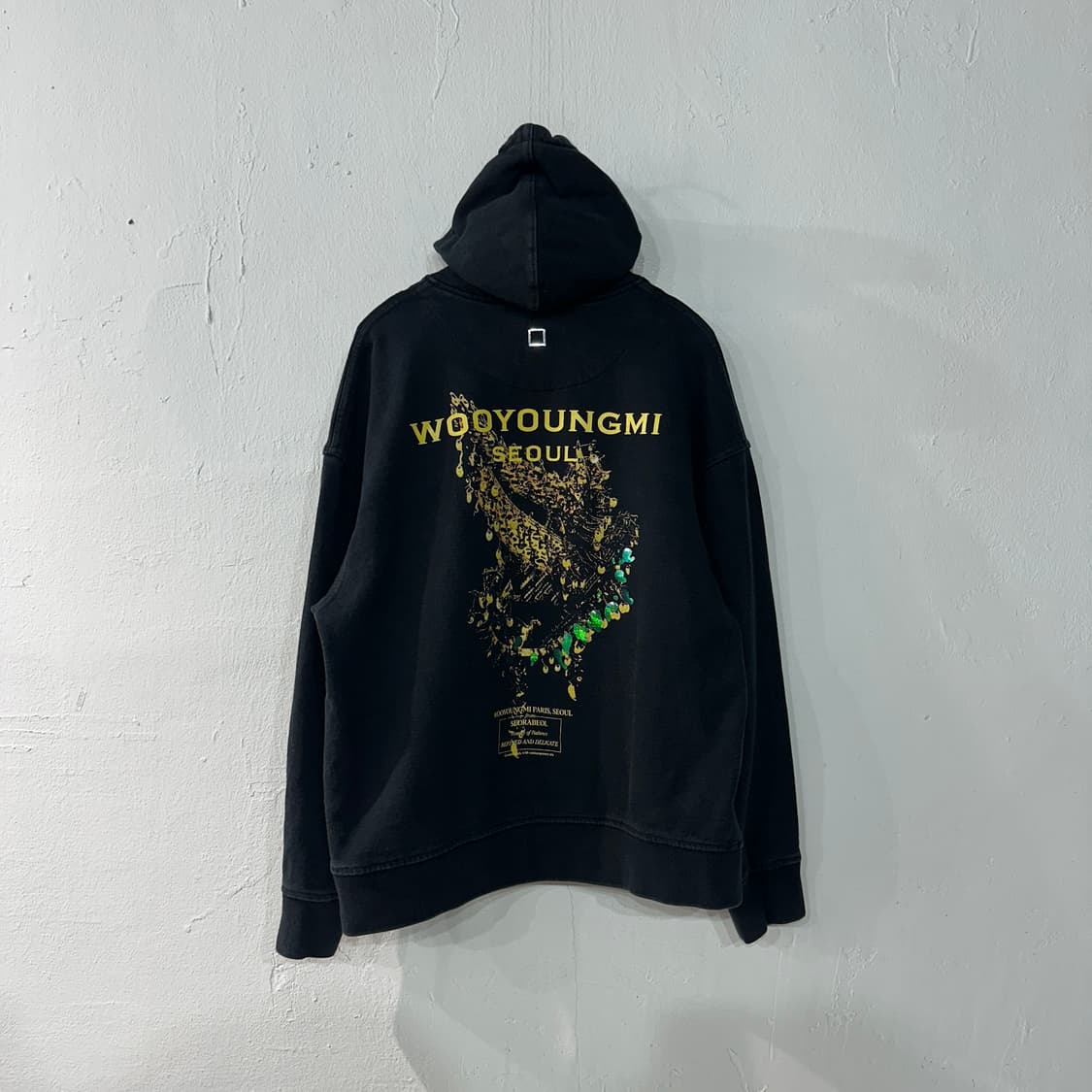 우영미 백로고 크라운 후드티 M 상품이미지1