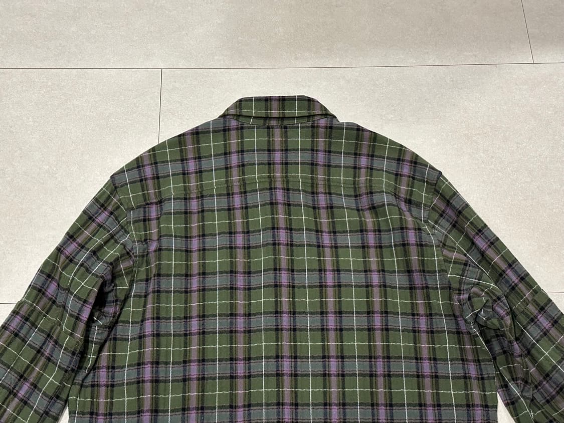 [L] 더레스큐 플란넬 테디 셔츠 올리브 믹스 상품이미지7