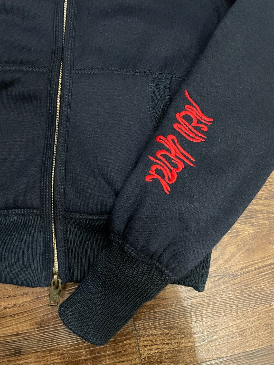 아베크롬비 울프죠 후드집업 퍼자켓 네이비 상품이미지4