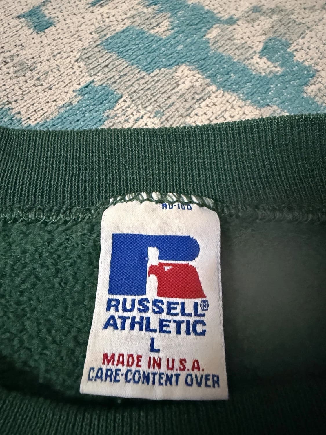 러셀 애슬레틱 스웻 셔츠 맨투맨 그린 상품이미지2