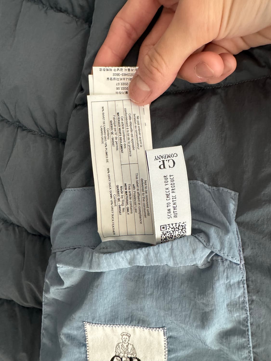 Cp컴퍼니 크롬R/이동휘 패딩/100 상품이미지8
