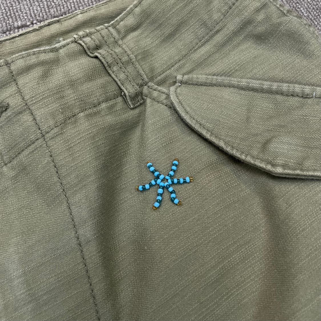 polo 데님앤서플라이 우먼스 올리브 카고 숏츠  상품이미지2