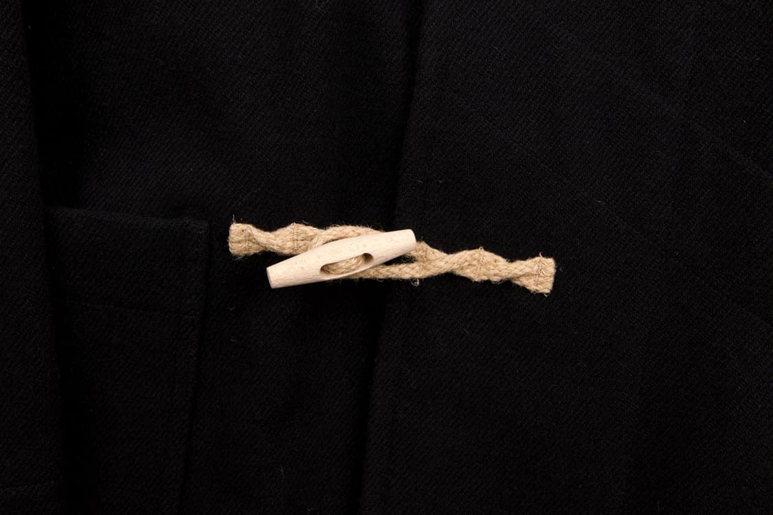 (새상품)MHL 헤비 코튼 울 더플코트 블랙 상품이미지4