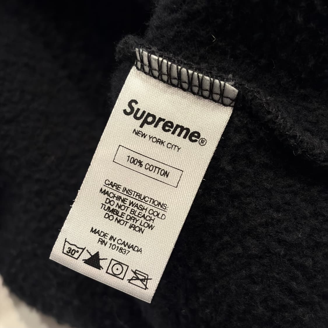 [L] 17ss 슈프림 뱀피렐라 블랙 후드티 B526 상품이미지10
