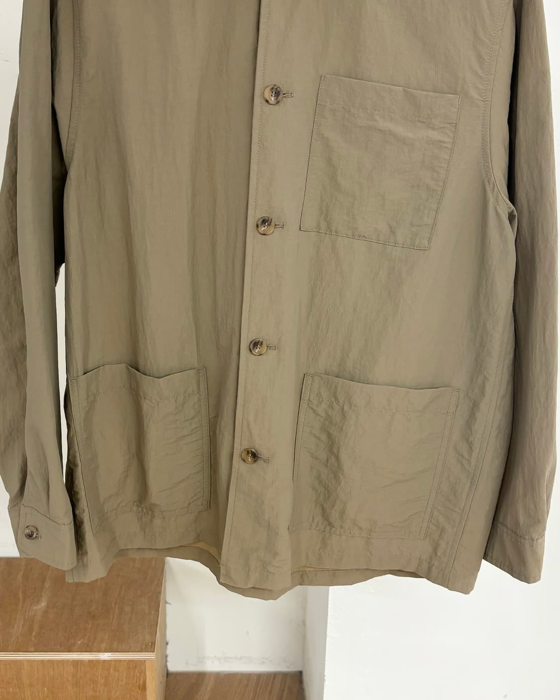 에디 바우어 카키 나일론 레이온 혼방 셔츠 자켓 상품이미지5