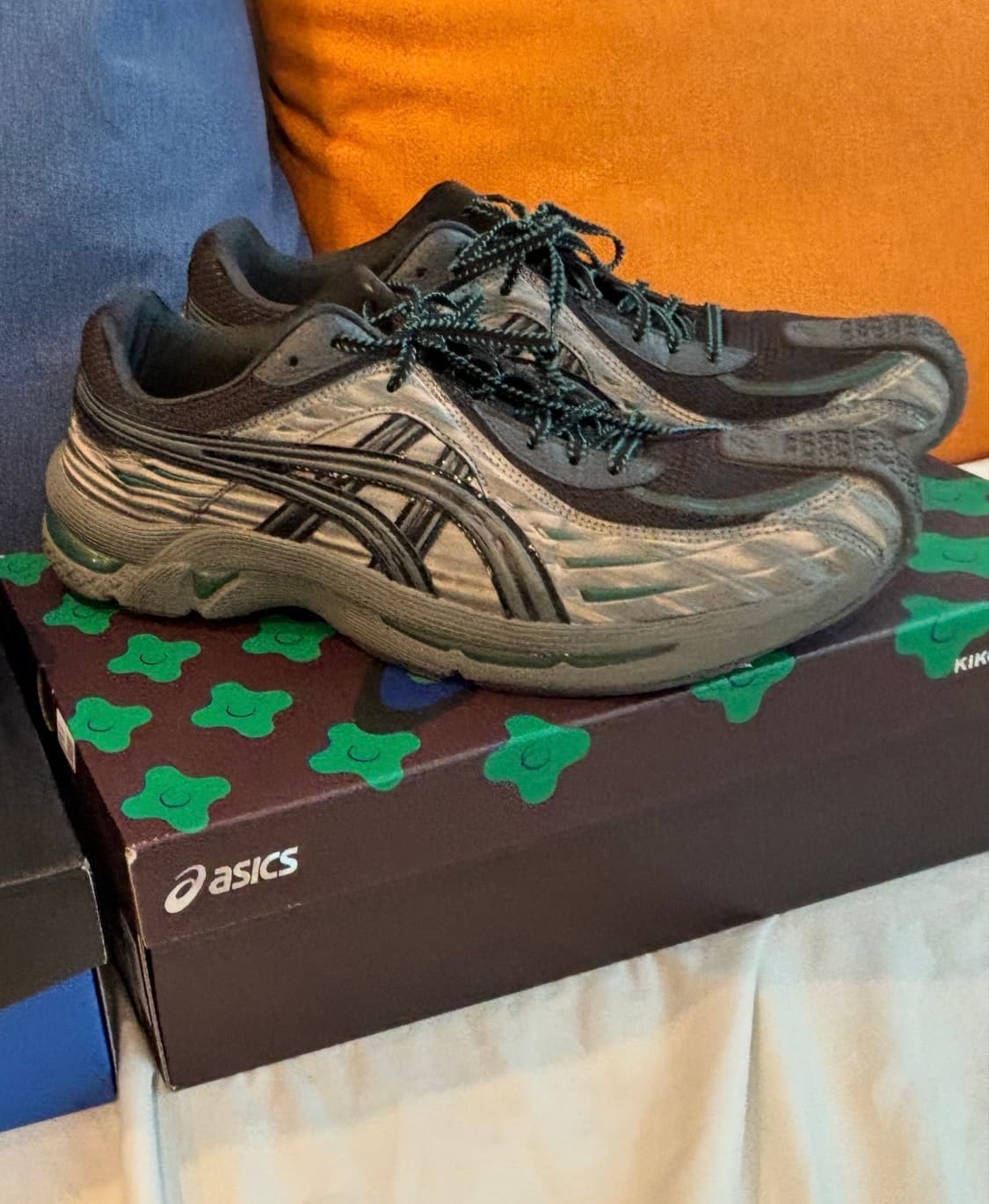 급처3일만20(285) 아식스 키코 젤 플라메 그레이 블랙 상품이미지1