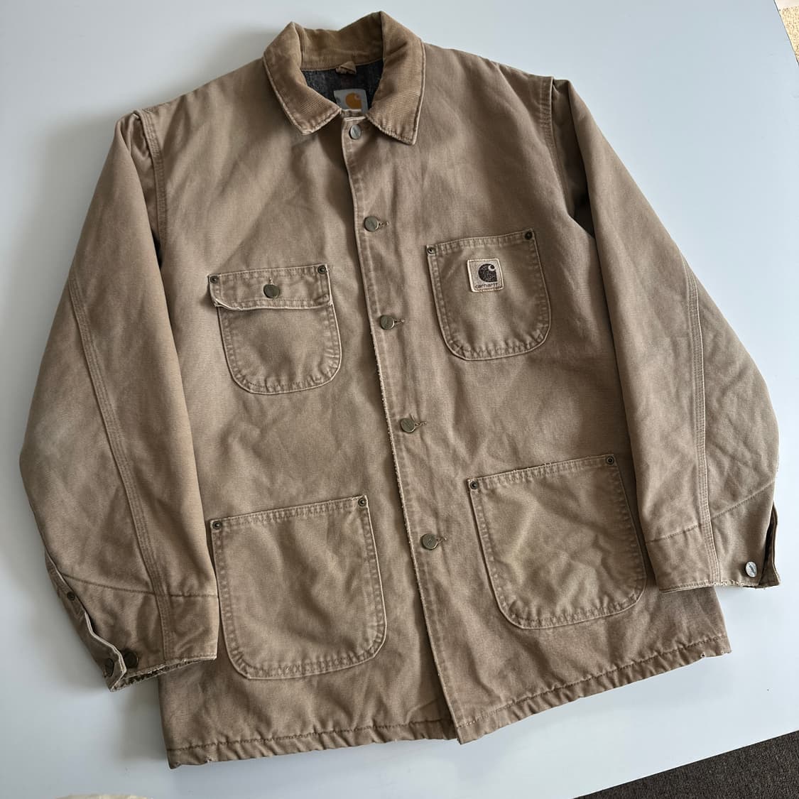 Carhartt 칼하트80‘s OG 블랭킷 디트로이트 레더로고 초어자켓 상품이미지2