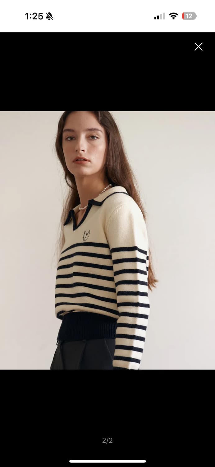 로라로라 스트라이프 니트 상품이미지2