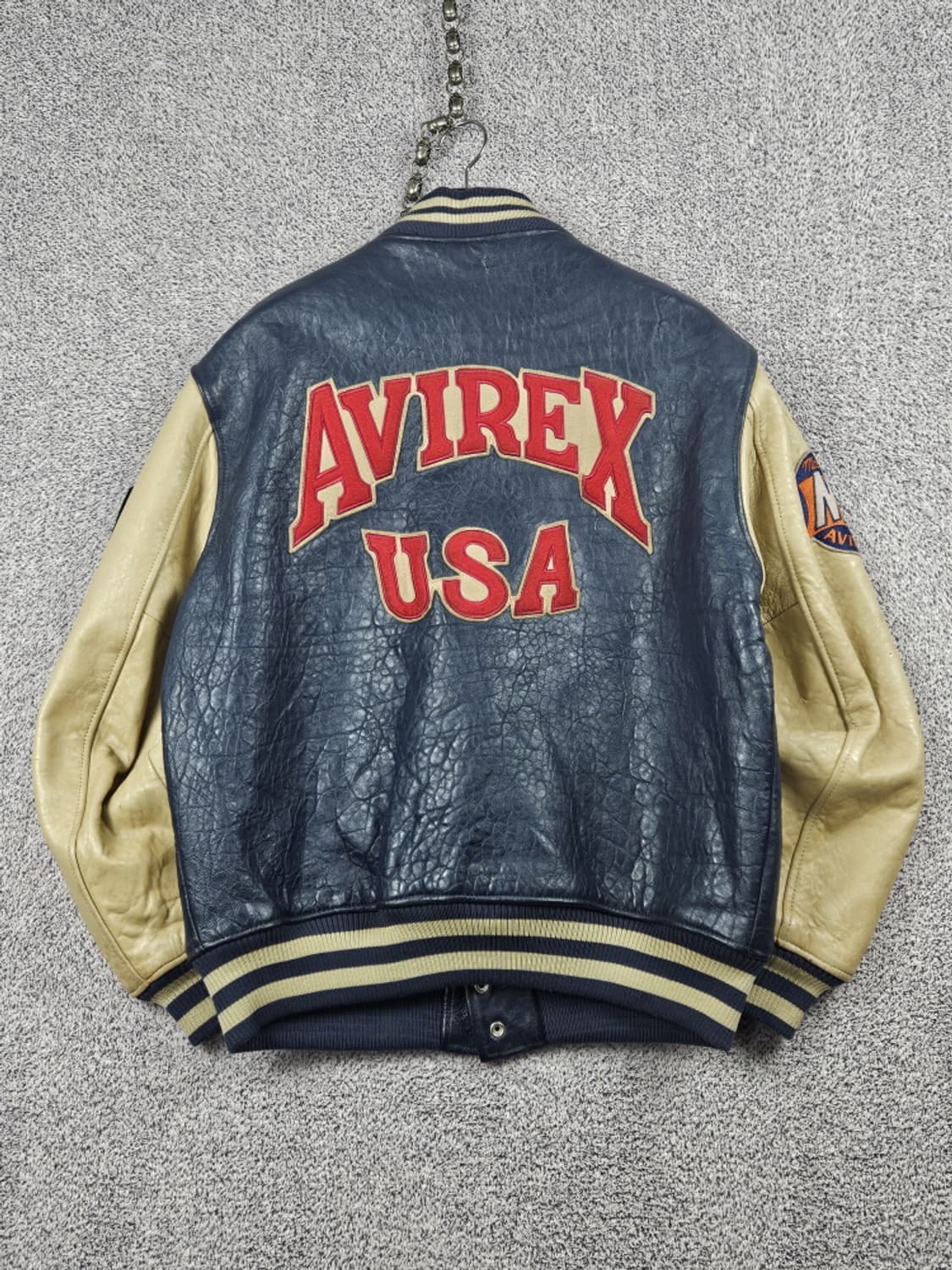 아비렉스 NEWARK BEARS 가죽 바시티 자켓 ( M )/ 10016 상품이미지1