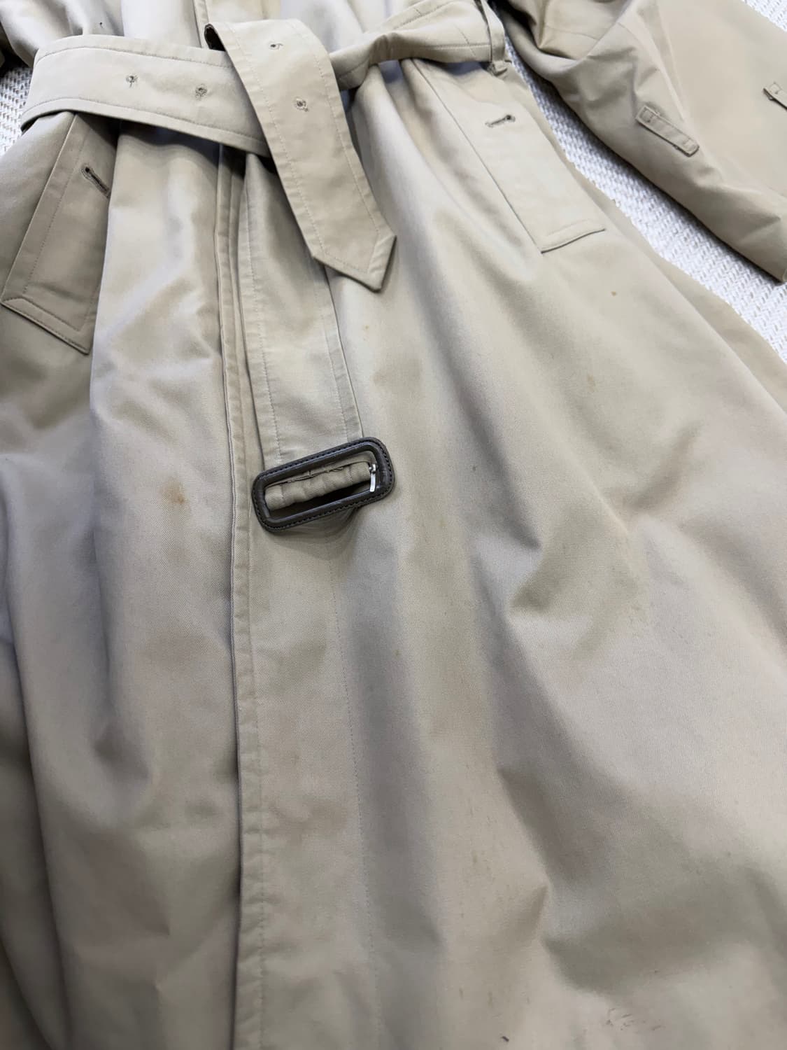 정품) 버버리 여성 루즈핏 내피안감 트렌치코트 42 상품이미지6