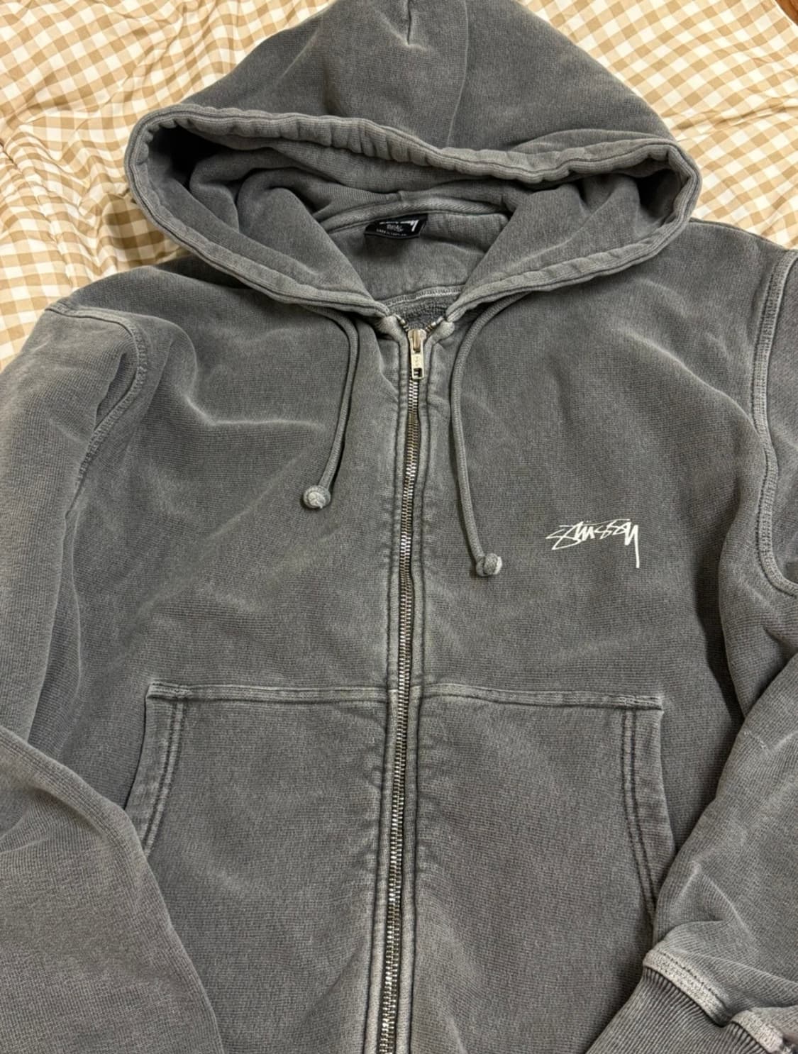 스투시 피그먼트 다이드 스탁 후드집업 상품이미지1