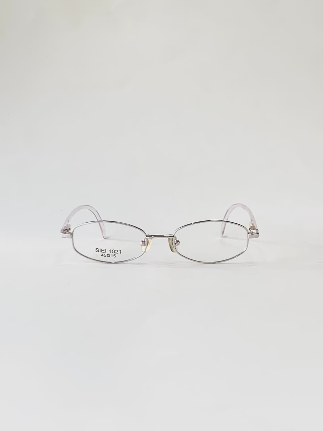 [픽키-651] (small) 실버 메탈 투명템플 오벌 데드스탁 상품이미지2