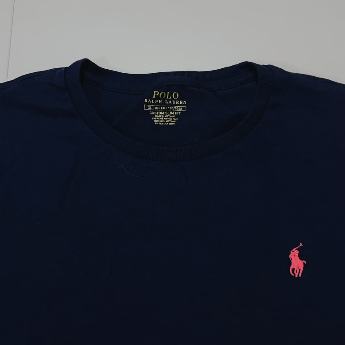 [정품] 폴로 네이비 / 핑크포니 반팔티 [ XL ] 상품이미지3
