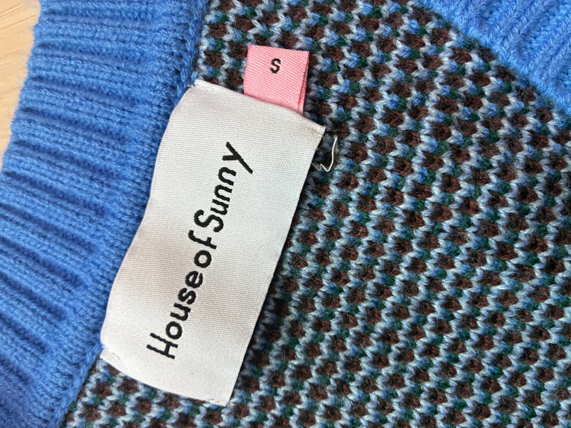 [정품] House of Sunny 체이싱 워터폴스 니트 베스트 🌊🌈 상품이미지3