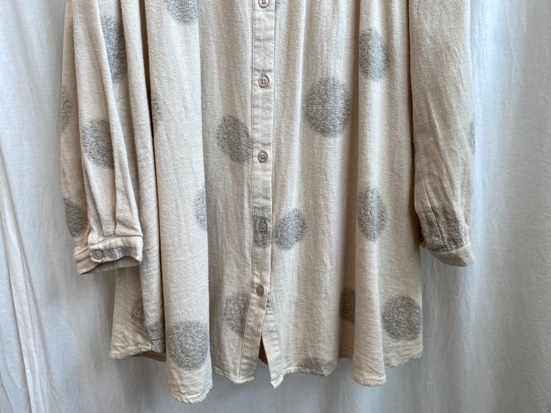 베이지 면 롱블라우스(M-L) 상품이미지5