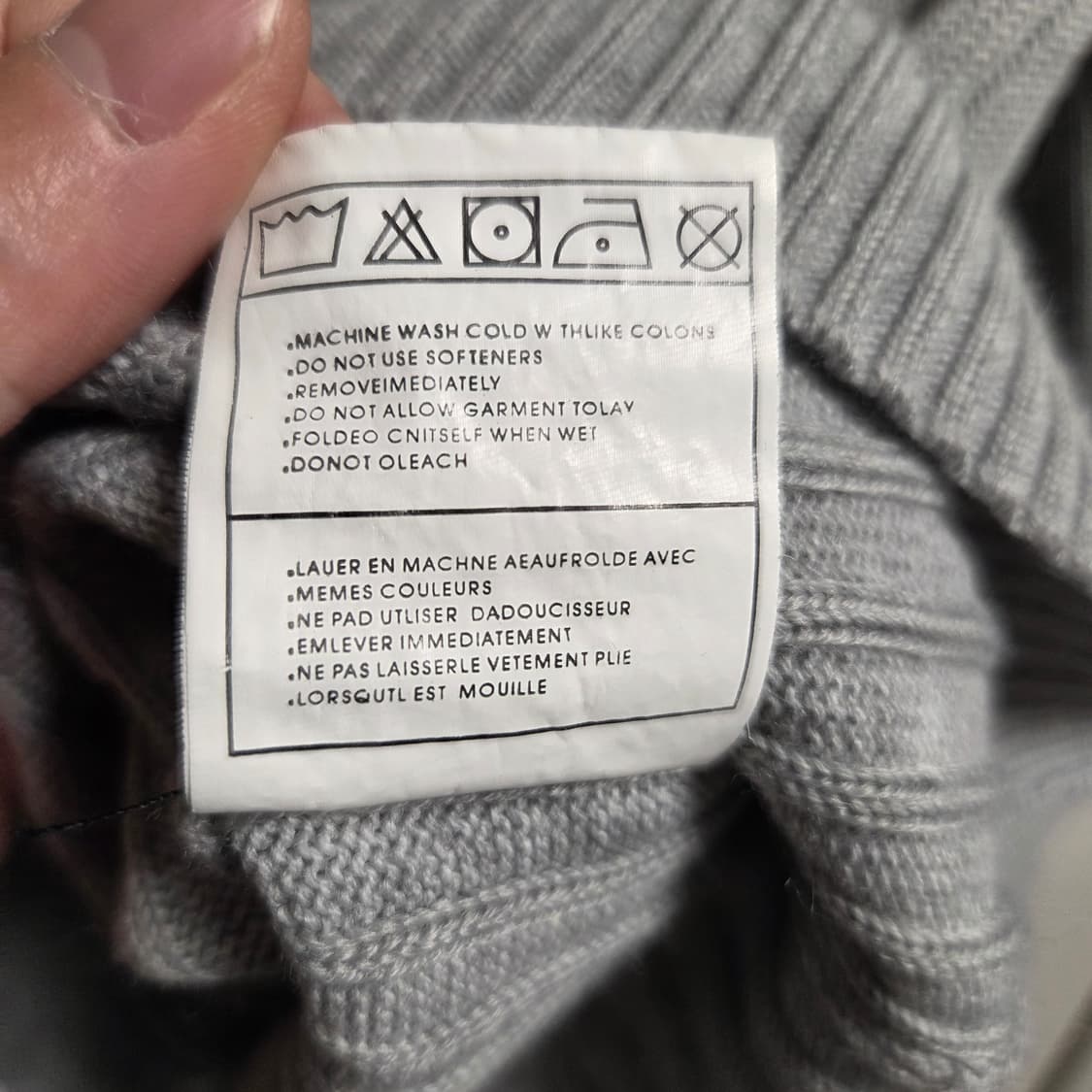 Giorgio Armani 아르마니 카라넥 니트 L(100) 상품이미지7