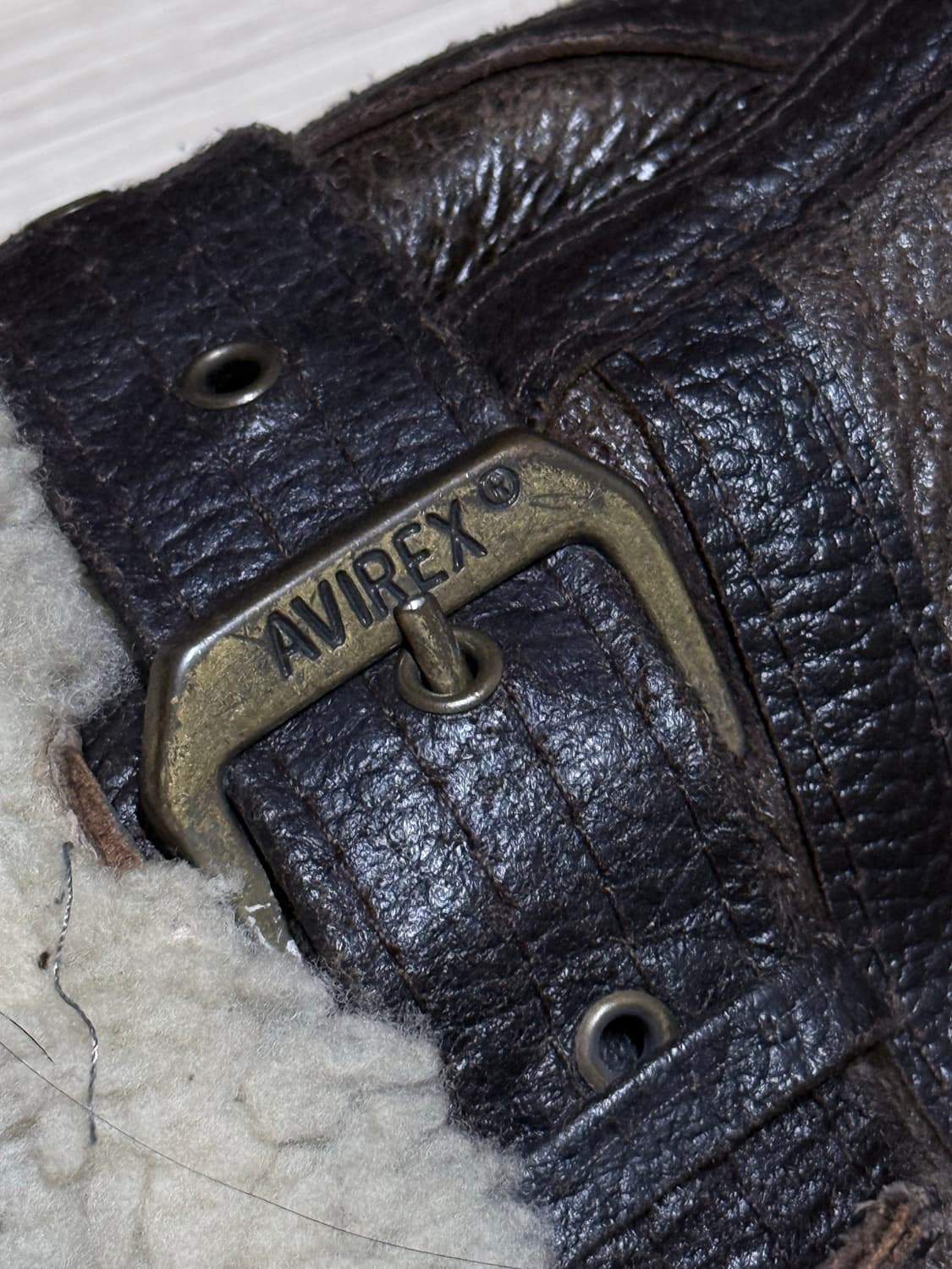 아비렉스 B-3 시어링 플라이트 무스탕 자켓 상품이미지5