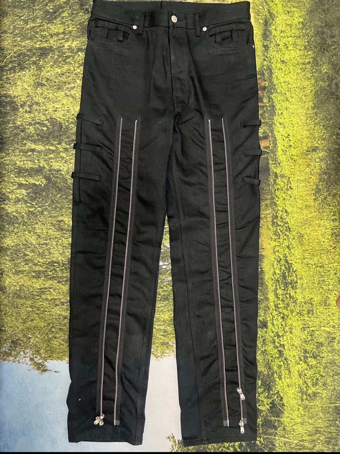 솔로이스트 본디지 블랙 데님 상품이미지2