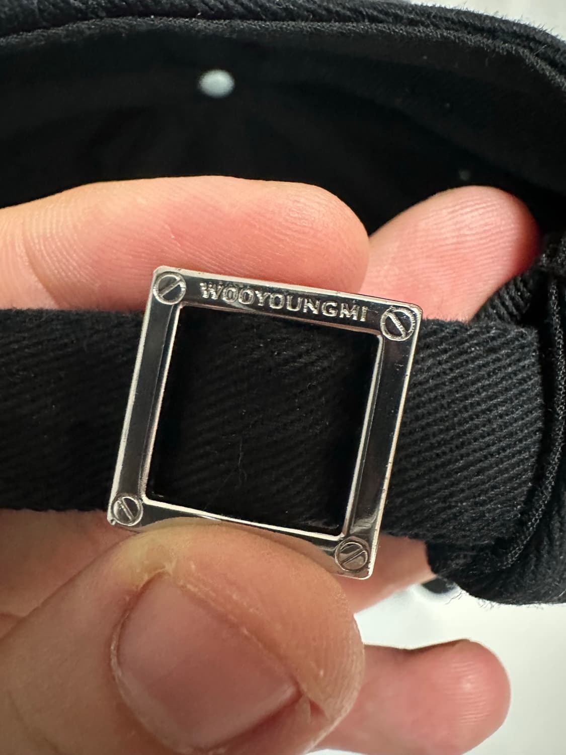 우영미 레터링 볼캡 블랙 (OS) 상품이미지3