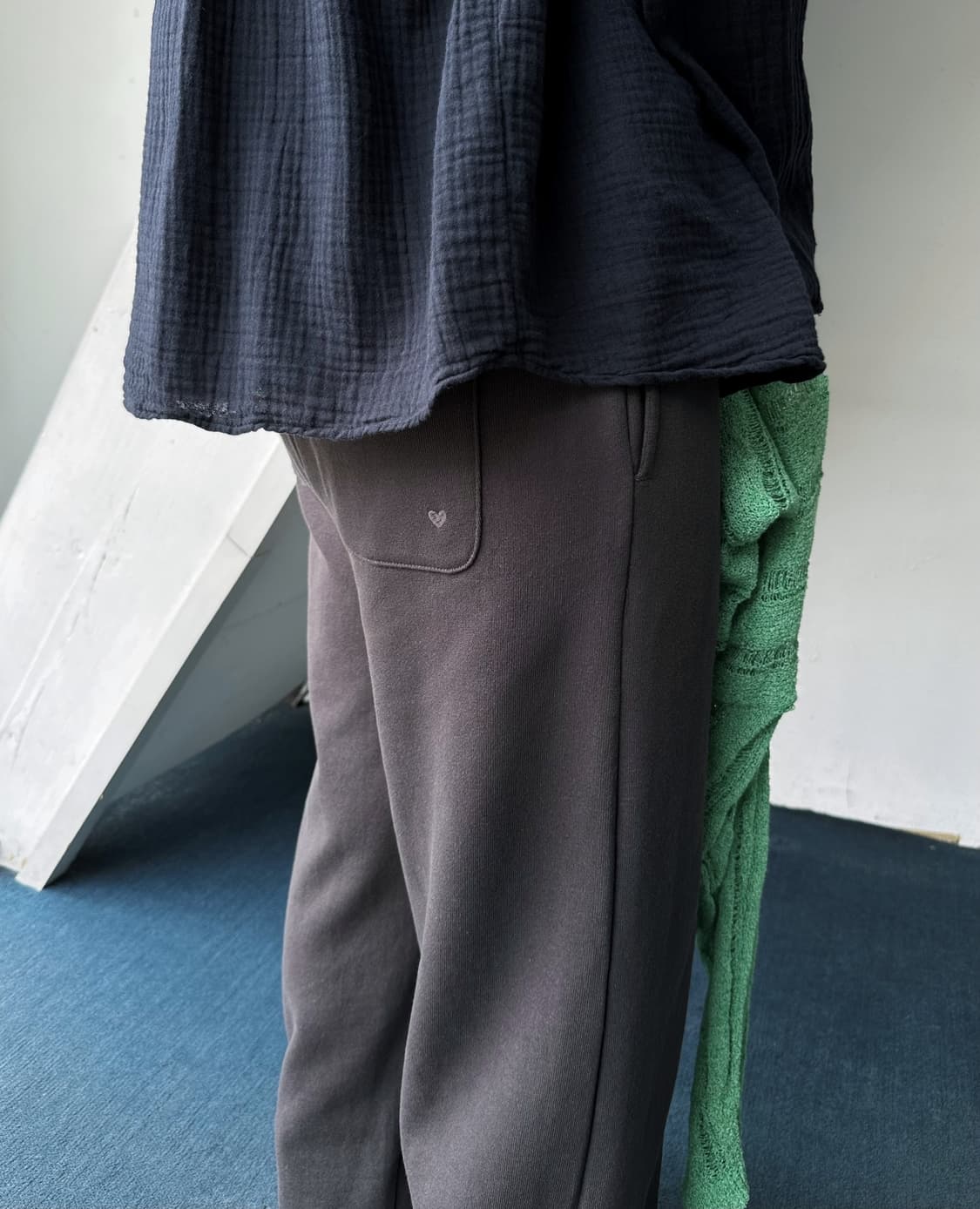 Design stitch wide sweat pants 상품이미지5
