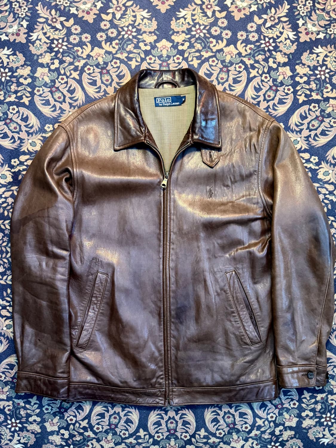 90s 폴로 맥스웰 레더자켓 상품이미지1