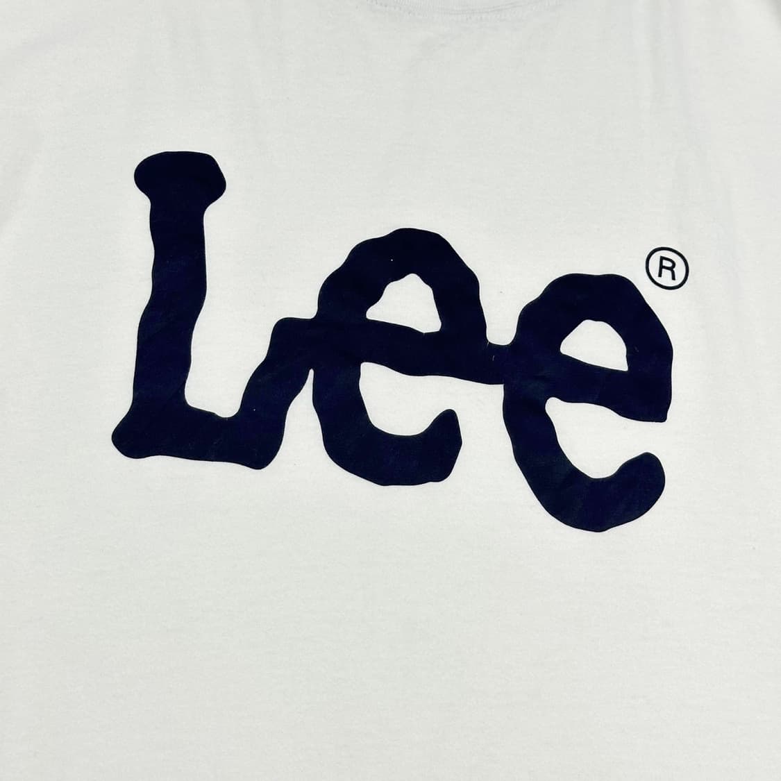 Lee (리) 이니셜 빅로고 화이트 반팔 티셔츠 (XXL) 상품이미지3