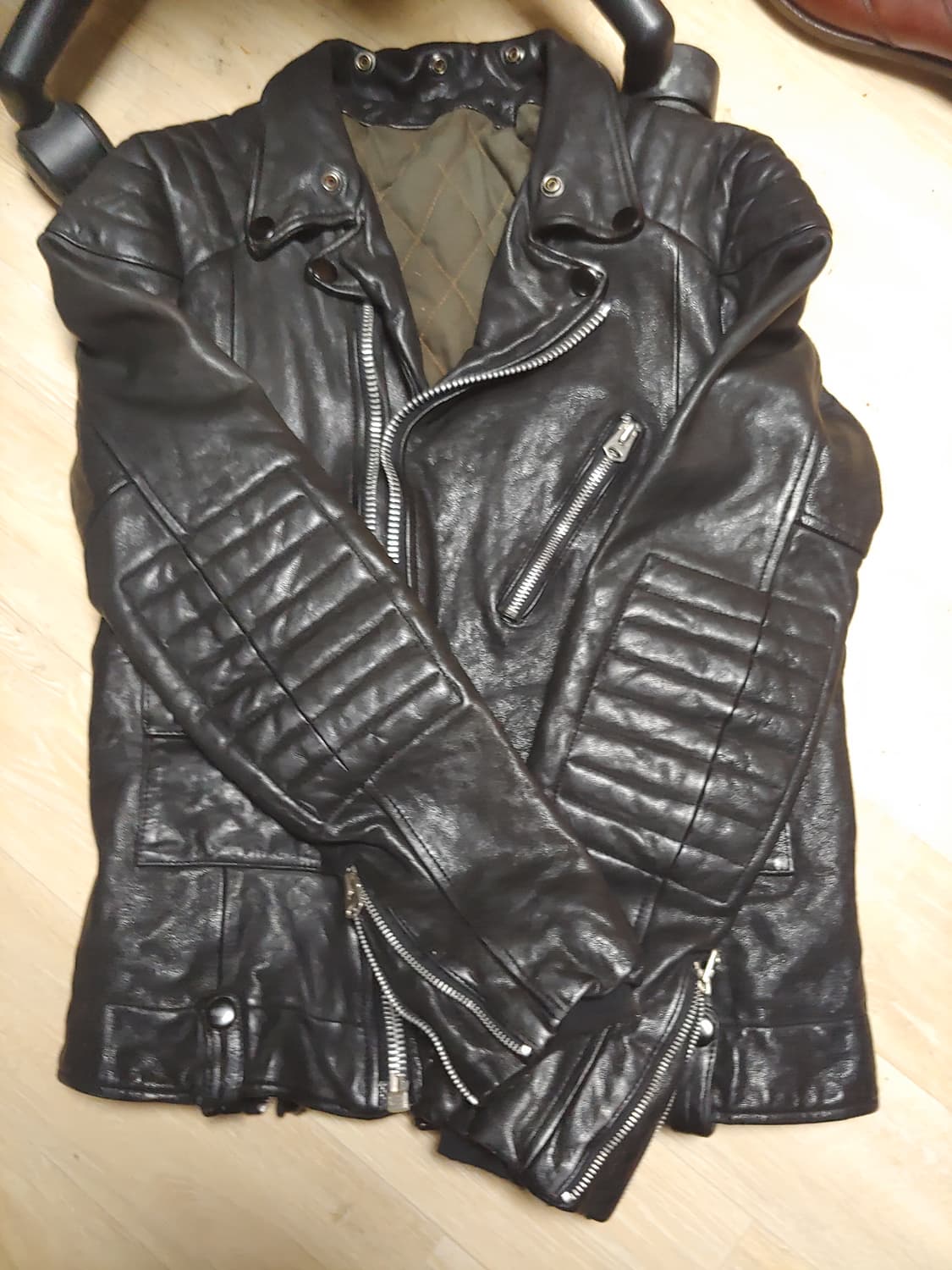 forone 헤비레더 라이더 자켓 L size 상품이미지3