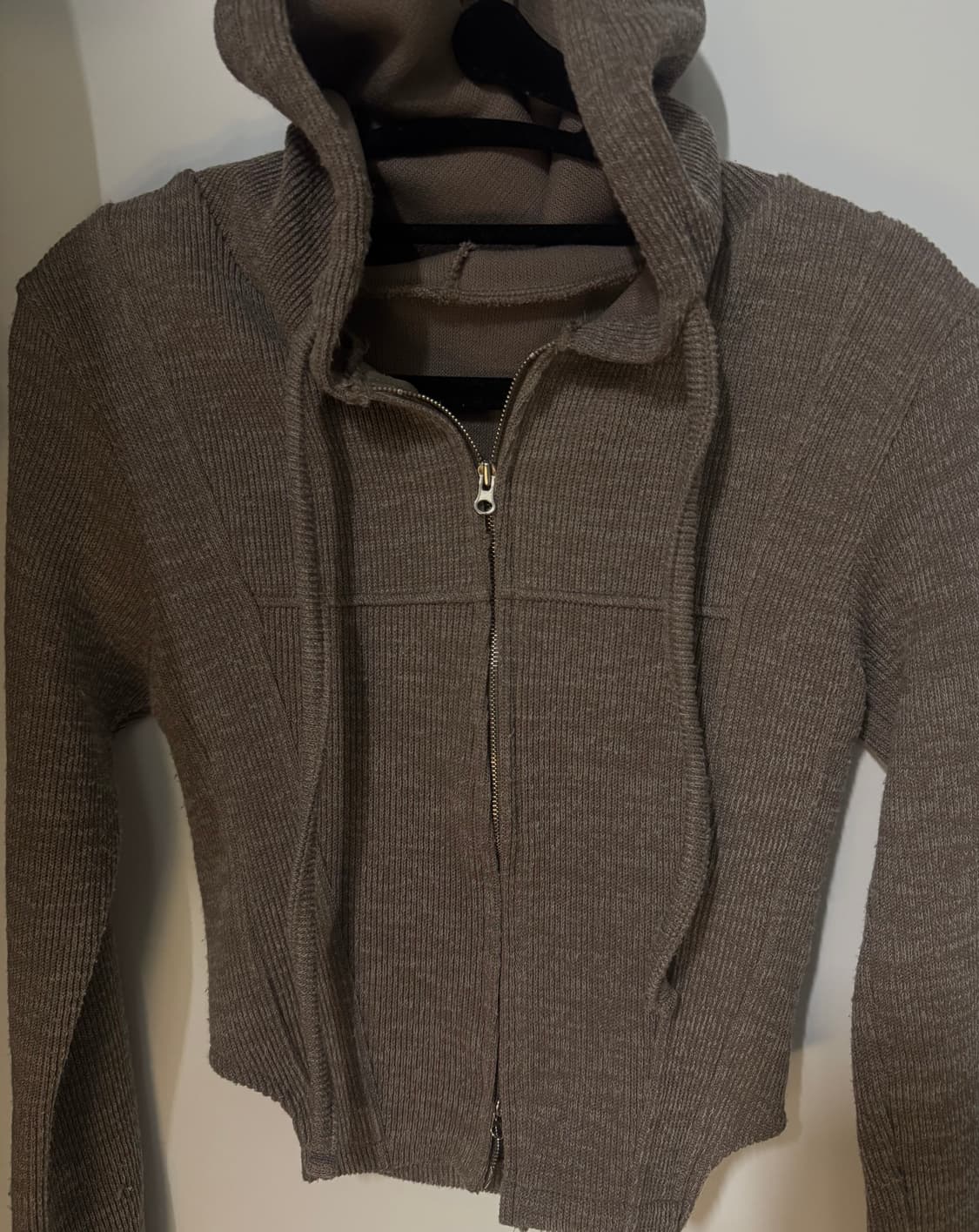 크롭 후드 집업  상품이미지1