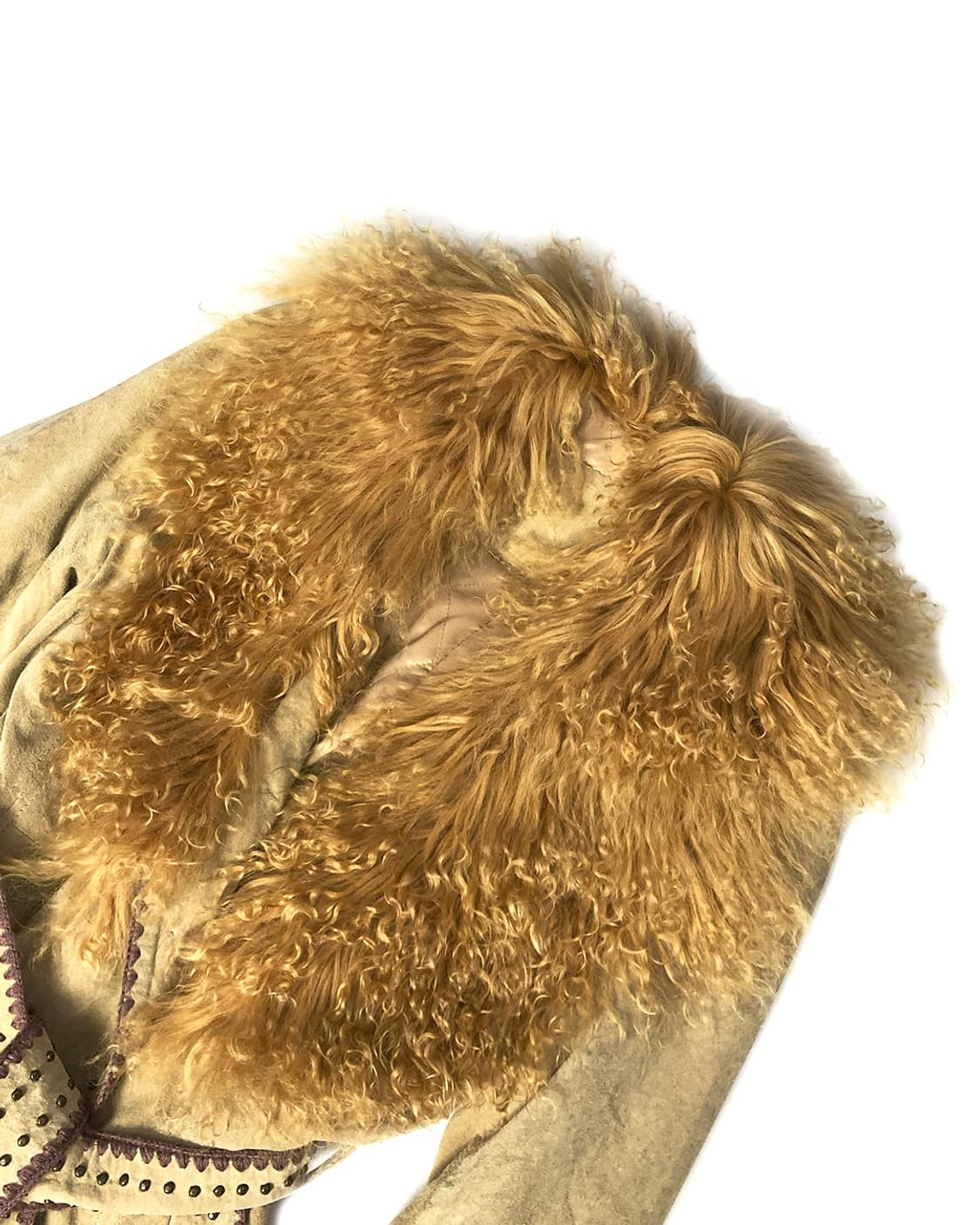 Vintage 롱 헤어 퍼 가죽 자켓 상품이미지7