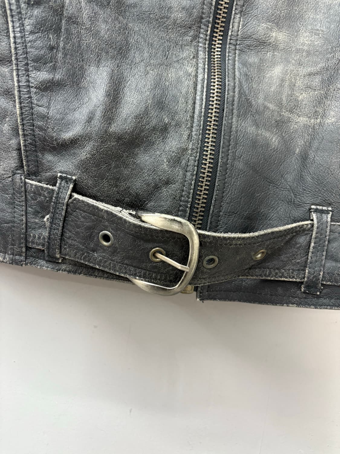 Koogi 빈티지 스트레치 디테일 가죽자켓 A3334 상품이미지5