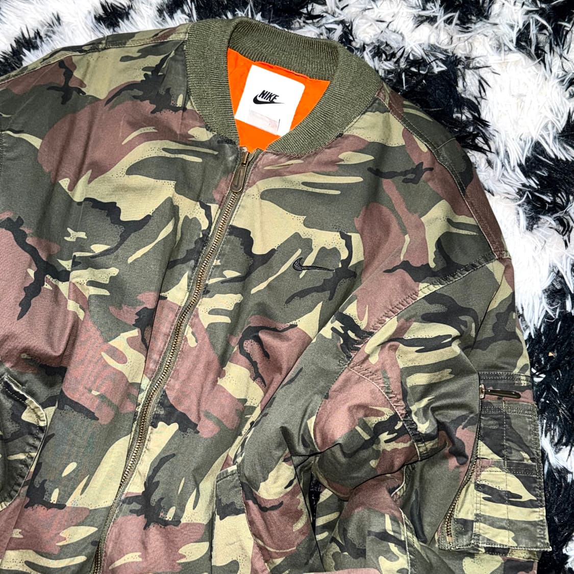 NIKE MA-1 카모 항공 봄버 자켓 상품이미지2