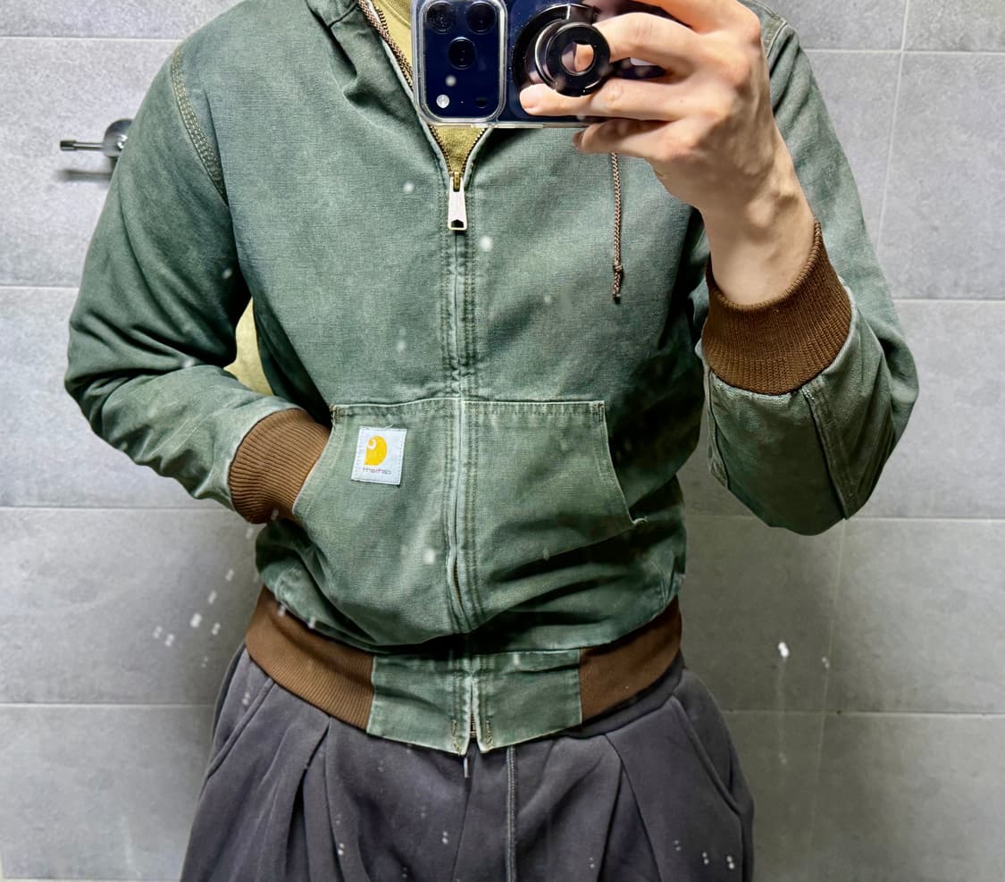 칼하트 액티브  JR106  헌터그린 염색 상품이미지7