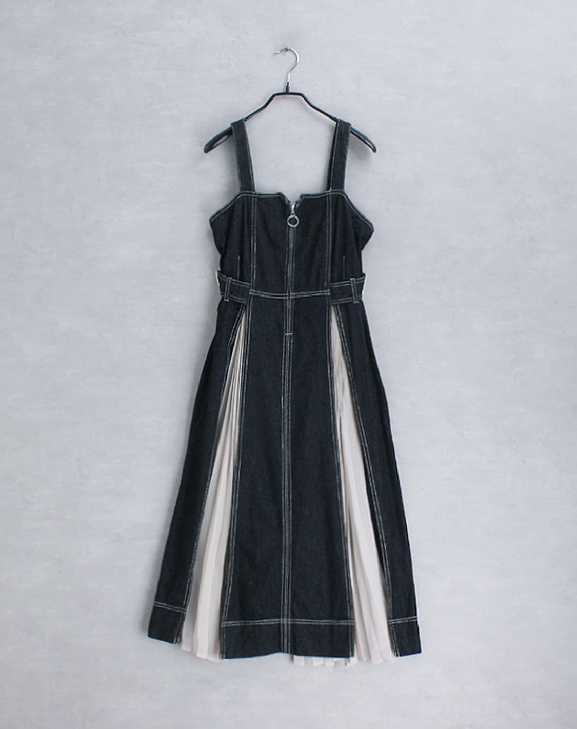 CPCM _ pleated switching denim ops_S4387 상품이미지1