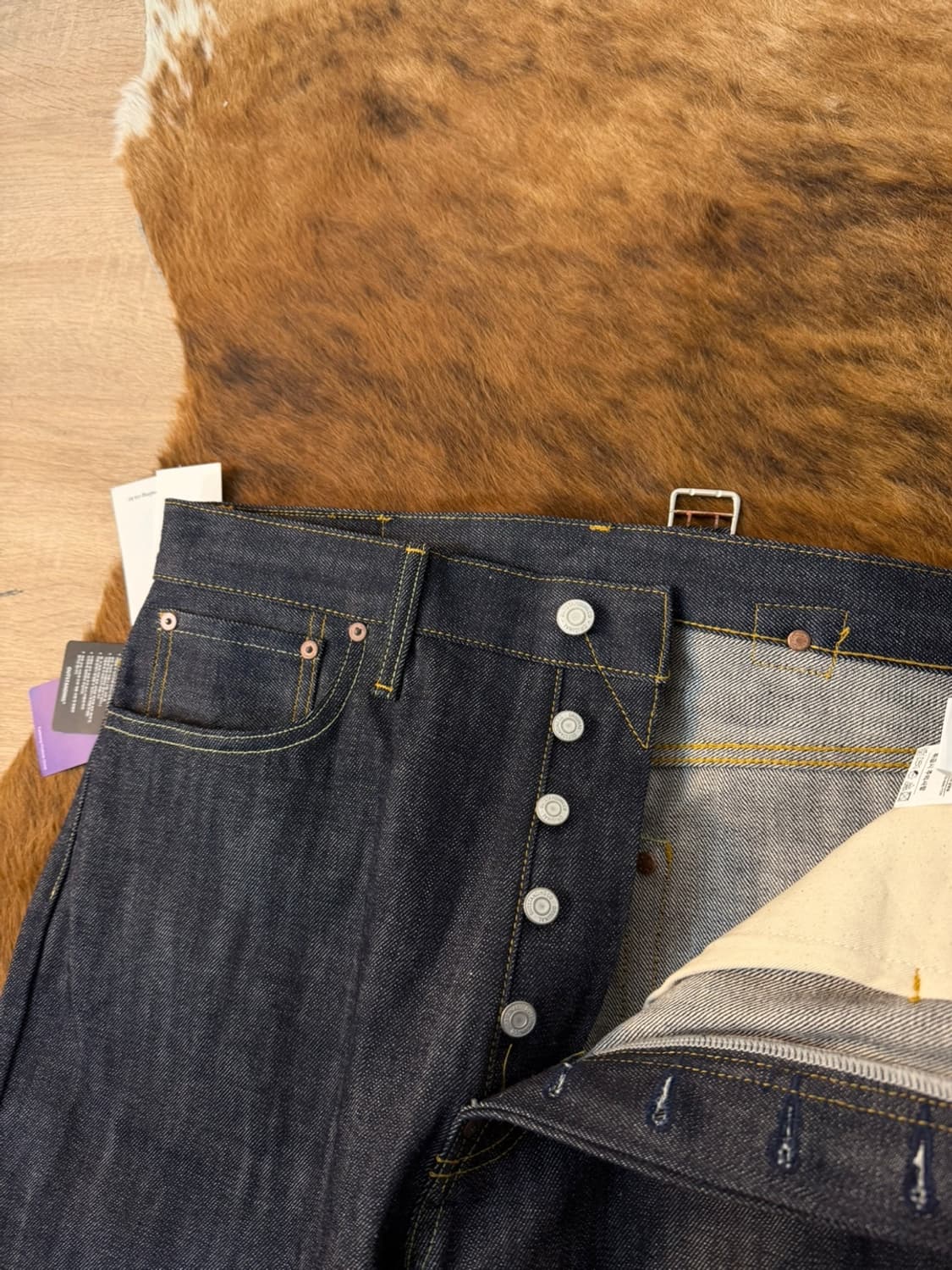 아웃스탠딩 셀비지 데님 팬츠 상품이미지5