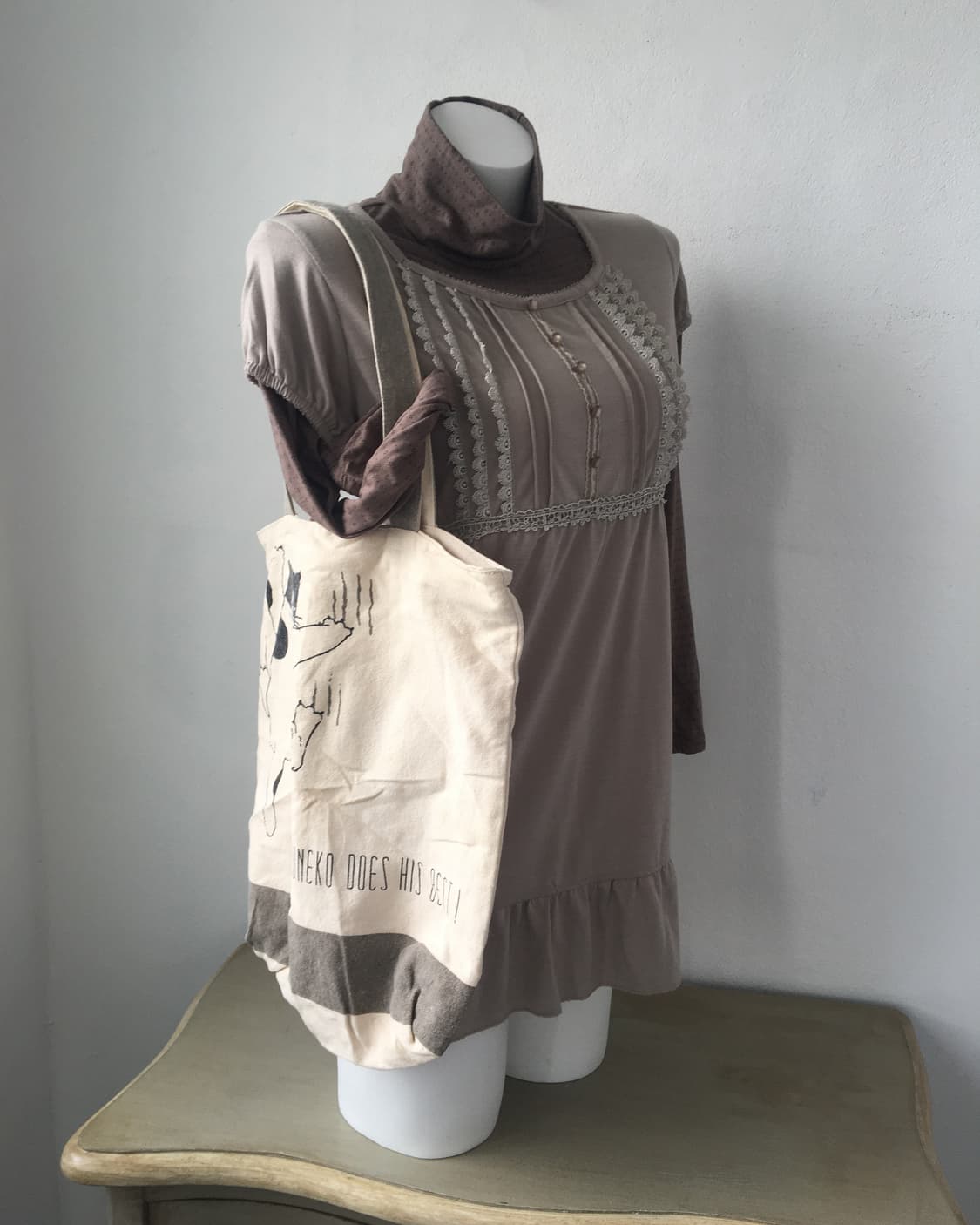 cat printing canvas bag 상품이미지5