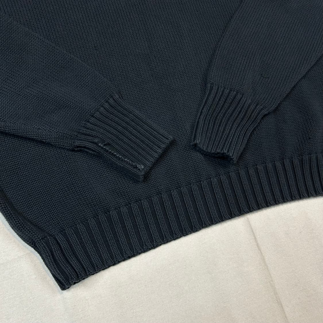 L) 폴로 랄프로렌 헤비코튼 라운드넥 니트 블랙 상품이미지4
