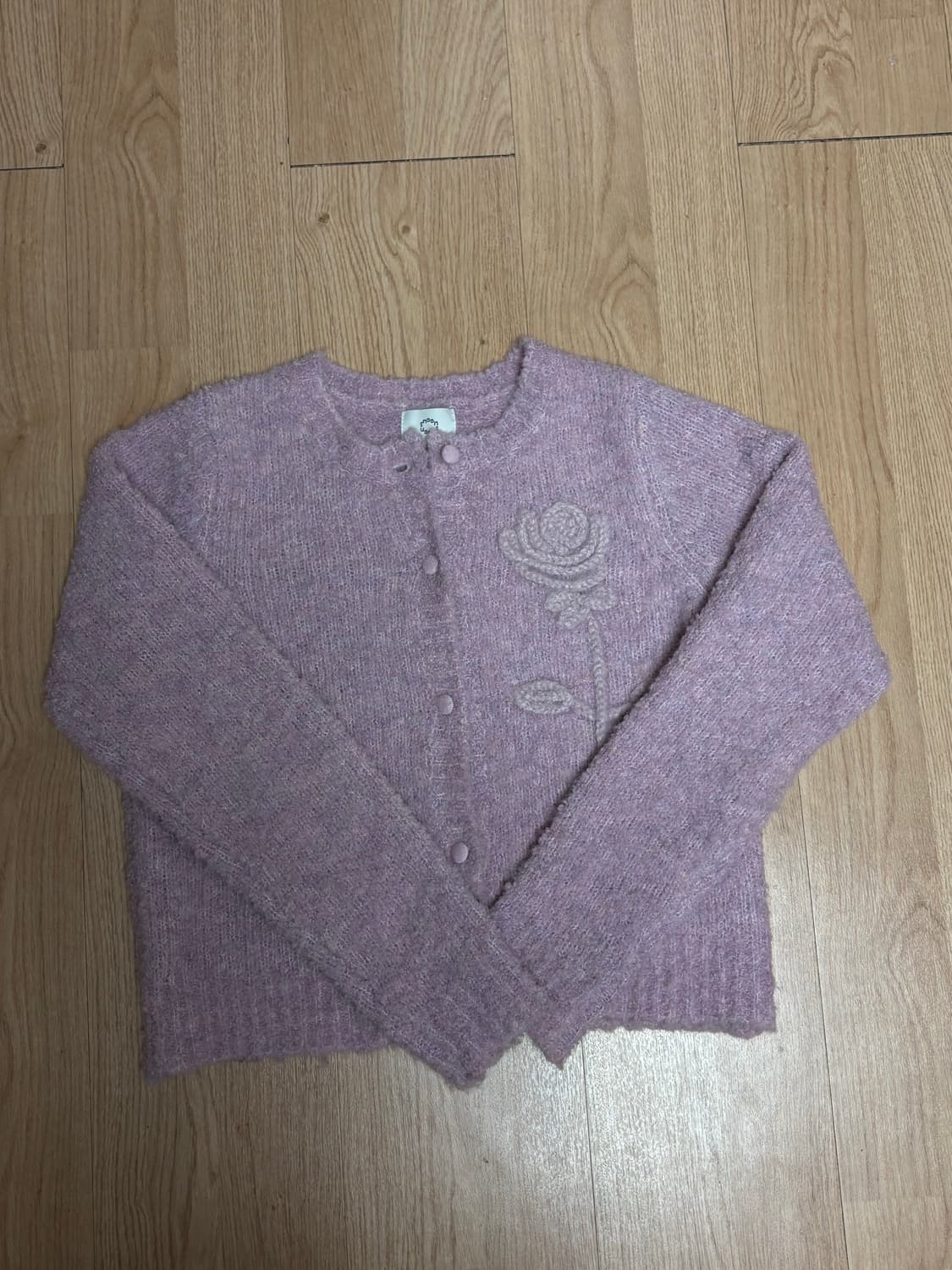 시눈 로즈 플라워 장원영 가디건 라일락 핑크 더바넷 타낫 아카이브제이투유 상품이미지6