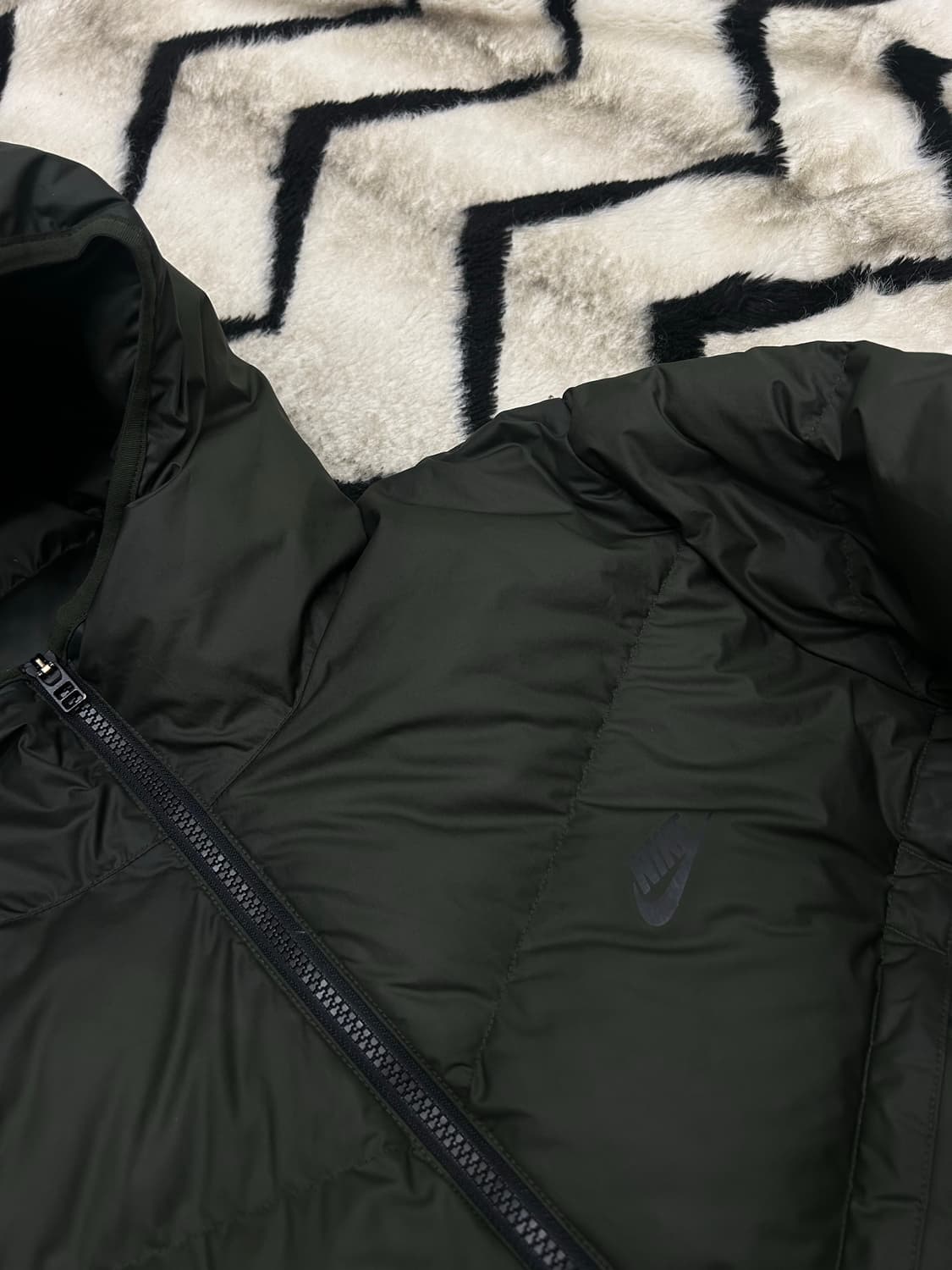 [L]나이키 스톰핏 다운 후드패딩 파카/카키 상품이미지1